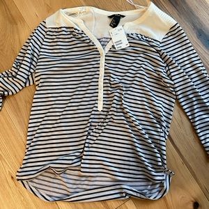 Striped top. Size small
